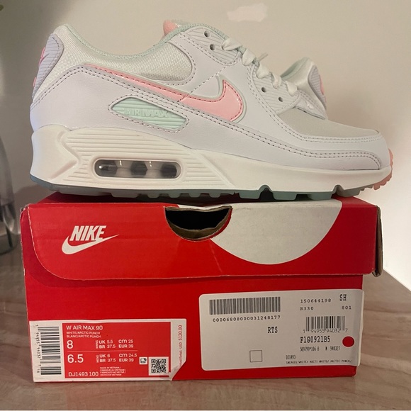 Nike Women’s Air Max 90 White / Arctic Punch - Picture 3 of 11